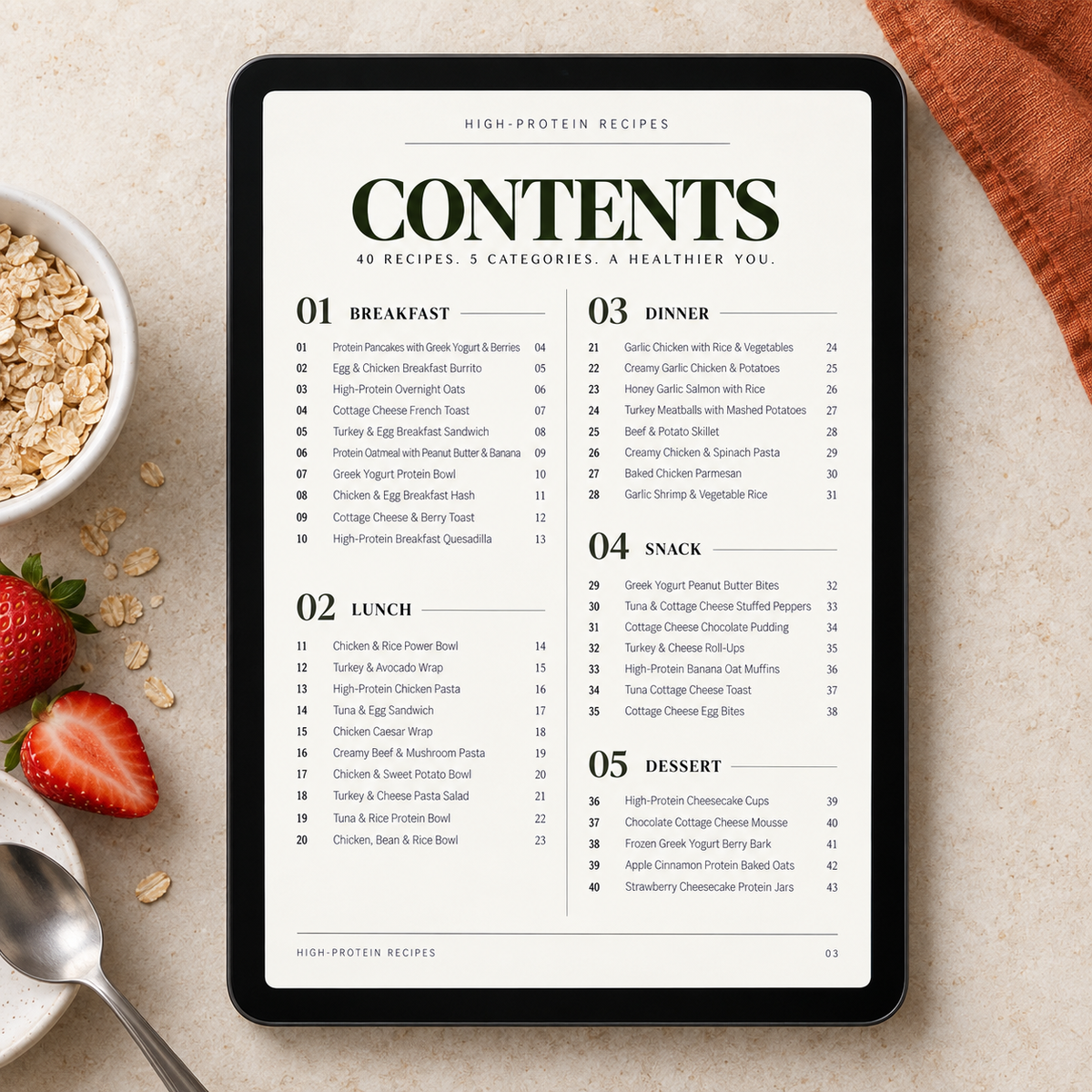 40 High-Protein Recipes eBook