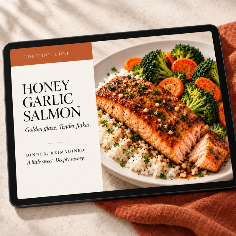 Routiine Chef — honey garlic salmon